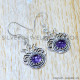Amethyst 925 Sterling Silver Earrings (SJWE-1067) Amethyst 925 Sterling Silver Earrings (SJWE-1067)