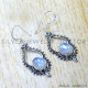 Rainbow Moonstone 925 Sterling Silver Earrings (SJWE-1071) Rainbow Moonstone 925 Sterling Silver Earrings (SJWE-1071)