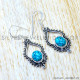 Turquoise 925 Sterling Silver Earrings (SJWE-1074) Turquoise 925 Sterling Silver Earrings (SJWE-1074)