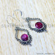 Ruby 925 Sterling Silver Earrings (SJWE-1075) Ruby 925 Sterling Silver Earrings (SJWE-1075)