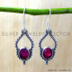 Ruby 925 Sterling Silver Earrings (SJWE-1075) Ruby 925 Sterling Silver Earrings (SJWE-1075)
