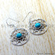 Turquoise 925 Sterling Silver Earrings (SJWE-1083)