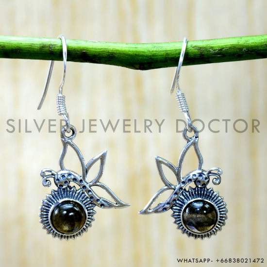 Labradorite 925 Sterling Silver Earrings (SJWE-1086) Labradorite 925 Sterling Silver Earrings (SJWE-1086)