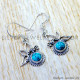 Turquoise 925 Sterling Silver Earrings (SJWE-1089) Turquoise 925 Sterling Silver Earrings (SJWE-1089)