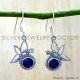 Sapphire 925 Sterling Silver Earrings (SJWE-1090) Sapphire 925 Sterling Silver Earrings (SJWE-1090)
