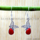 Coral 925 Sterling Silver Earrings (SJWE-1092) Coral 925 Sterling Silver Earrings (SJWE-1092)