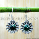 Malachite 925 Sterling Silver Earrings (SJWE-1096) Malachite 925 Sterling Silver Earrings (SJWE-1096)