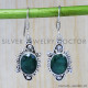 Emerald 925 Sterling Silver Earrings (SJWE-110) Emerald 925 Sterling Silver Earrings (SJWE-110)