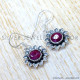 Ruby 925 Sterling Silver Earrings (SJWE-1104) Ruby 925 Sterling Silver Earrings (SJWE-1104)