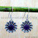 Amethyst 925 Sterling Silver Earrings (SJWE-1105) Amethyst 925 Sterling Silver Earrings (SJWE-1105)