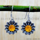 Amber 925 Sterling Silver Earrings (SJWE-1111) Amber 925 Sterling Silver Earrings (SJWE-1111)