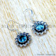 Blue Topaz 925 Sterling Silver Earrings (SJWE-1113) Blue Topaz 925 Sterling Silver Earrings (SJWE-1113)