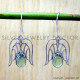 Prehnite 925 Sterling Silver Earrings (SJWE-1114) Prehnite 925 Sterling Silver Earrings (SJWE-1114)