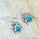 Turquoise 925 Sterling Silver Earrings (SJWE-1118) Turquoise 925 Sterling Silver Earrings (SJWE-1118)