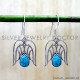 Turquoise 925 Sterling Silver Earrings (SJWE-1118) Turquoise 925 Sterling Silver Earrings (SJWE-1118)