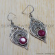 Ruby 925 Sterling Silver Earrings (SJWE-112) Ruby 925 Sterling Silver Earrings (SJWE-112)
