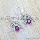 Ruby 925 Sterling Silver Earrings (SJWE-1123) Ruby 925 Sterling Silver Earrings (SJWE-1123)