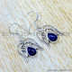 Lapis Lazuli 925 Sterling Silver Earrings (SJWE-1125) Lapis Lazuli 925 Sterling Silver Earrings (SJWE-1125)