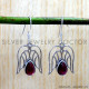 Garnet 925 Sterling Silver Earrings (SJWE-1128) Garnet 925 Sterling Silver Earrings (SJWE-1128)