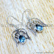 Blue Topaz 925 Sterling Silver Earrings (SJWE-1131) Blue Topaz 925 Sterling Silver Earrings (SJWE-1131)