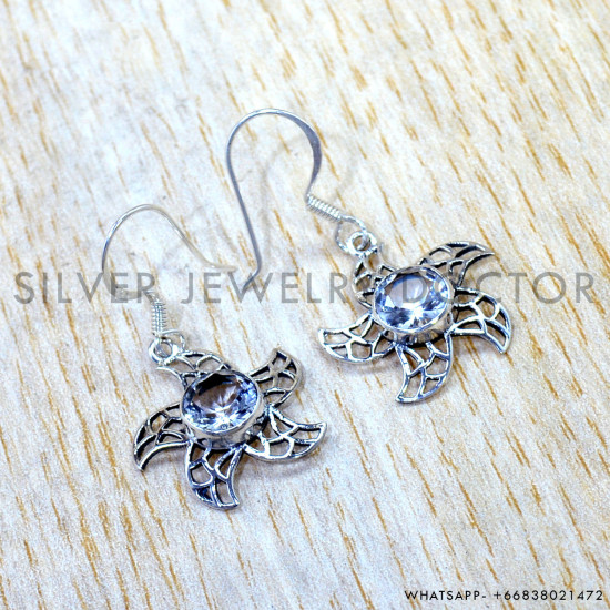 925 Sterling Silver Earrings (SJWE-1136) 925 Sterling Silver Earrings (SJWE-1136)