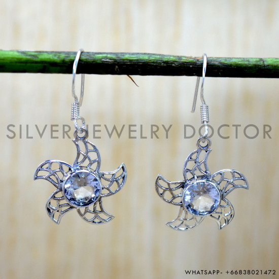 925 Sterling Silver Earrings (SJWE-1136) 925 Sterling Silver Earrings (SJWE-1136)