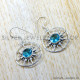Blue Topaz 925 Sterling Silver Earrings (SJWE-1141) Blue Topaz 925 Sterling Silver Earrings (SJWE-1141)