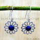 Lapis Lazuli 925 Sterling Silver Earrings (SJWE-1143) Lapis Lazuli 925 Sterling Silver Earrings (SJWE-1143)
