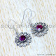 Ruby 925 Sterling Silver Earrings (SJWE-1145) Ruby 925 Sterling Silver Earrings (SJWE-1145)