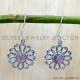 Rose Quartz 925 Sterling Silver Earrings (SJWE-1146) Rose Quartz 925 Sterling Silver Earrings (SJWE-1146)
