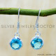 Blue Topaz 925 Sterling Silver Earrings (SJWE-1148) Blue Topaz 925 Sterling Silver Earrings (SJWE-1148)
