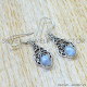 Rainbow Moonstone 925 Sterling Silver Earrings (SJWE-1152) Rainbow Moonstone 925 Sterling Silver Earrings (SJWE-1152)