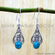 Turquoise 925 Sterling Silver Earrings (SJWE-1154) Turquoise 925 Sterling Silver Earrings (SJWE-1154)