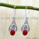 Coral 925 Sterling Silver Earrings (SJWE-1155)