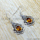 Amber 925 Sterling Silver Earrings (SJWE-1159)