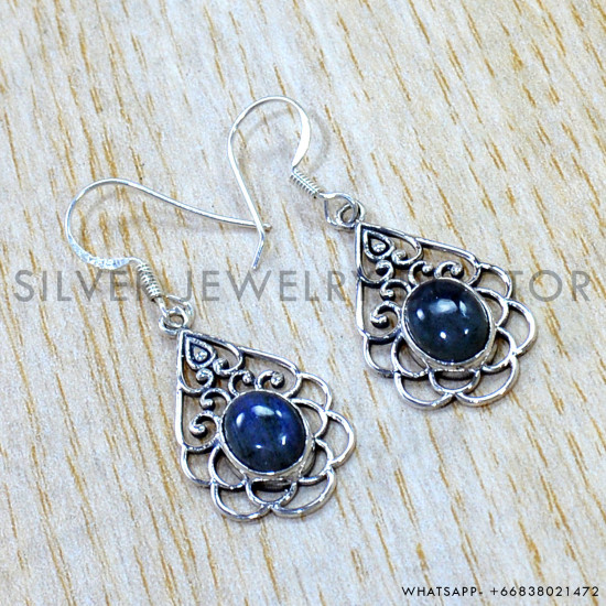 Labradorite 925 Sterling Silver Earrings (SJWE-1160) Labradorite 925 Sterling Silver Earrings (SJWE-1160)