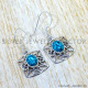 Turquoise 925 Sterling Silver Earrings (SJWE-1165) Turquoise 925 Sterling Silver Earrings (SJWE-1165)