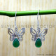Green Onyx 925 Sterling Silver Earrings (SJWE-1168) Green Onyx 925 Sterling Silver Earrings (SJWE-1168)