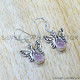 Rose Quartz 925 Sterling Silver Earrings (SJWE-1170) Rose Quartz 925 Sterling Silver Earrings (SJWE-1170)