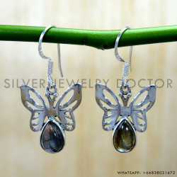 Labradorite 925 Sterling Silver Earrings (SJWE-1171)