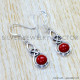 Coral 925 Sterling Silver Earrings (SJWE-1180) Coral 925 Sterling Silver Earrings (SJWE-1180)