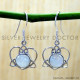 Rainbow Moonstone 925 Sterling Silver Earrings (SJWE-1184) Rainbow Moonstone 925 Sterling Silver Earrings (SJWE-1184)