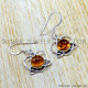 Amber 925 Sterling Silver Earrings (SJWE-1185) Amber 925 Sterling Silver Earrings (SJWE-1185)