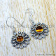 Amber 925 Sterling Silver Earrings (SJWE-1189) Amber 925 Sterling Silver Earrings (SJWE-1189)