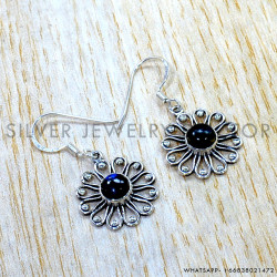 Labradorite 925 Sterling Silver Earrings (SJWE-1190)