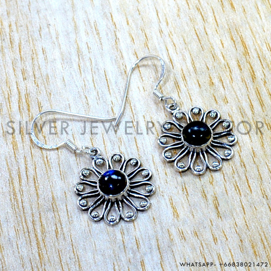 Labradorite 925 Sterling Silver Earrings (SJWE-1190) Labradorite 925 Sterling Silver Earrings (SJWE-1190)