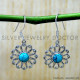 Turquoise 925 Sterling Silver Earrings (SJWE-1191) Turquoise 925 Sterling Silver Earrings (SJWE-1191)