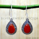 Carnelian 925 Sterling Silver Earrings (SJWE-1197) Carnelian 925 Sterling Silver Earrings (SJWE-1197)
