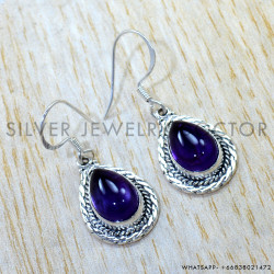 Amethyst 925 Sterling Silver Earrings (SJWE-1199)