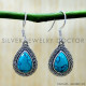 Turquoise 925 Sterling Silver Earrings (SJWE-1200) Turquoise 925 Sterling Silver Earrings (SJWE-1200)